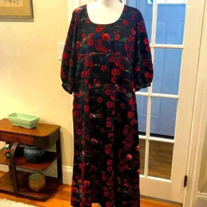 Rachel Comey floral design maxi dress with side pockets